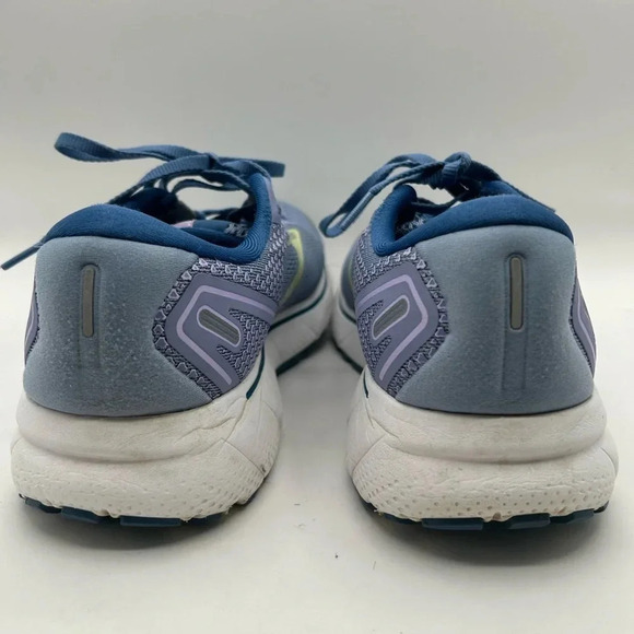 Brooks Ghost 14 Women Neutral Running Purple Impression /Dutch/ Lime Size 10 - Picture 8 of 12